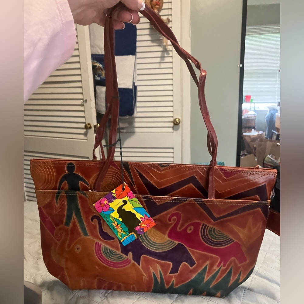 NWT Vintage MTC Elephant Leather Purse